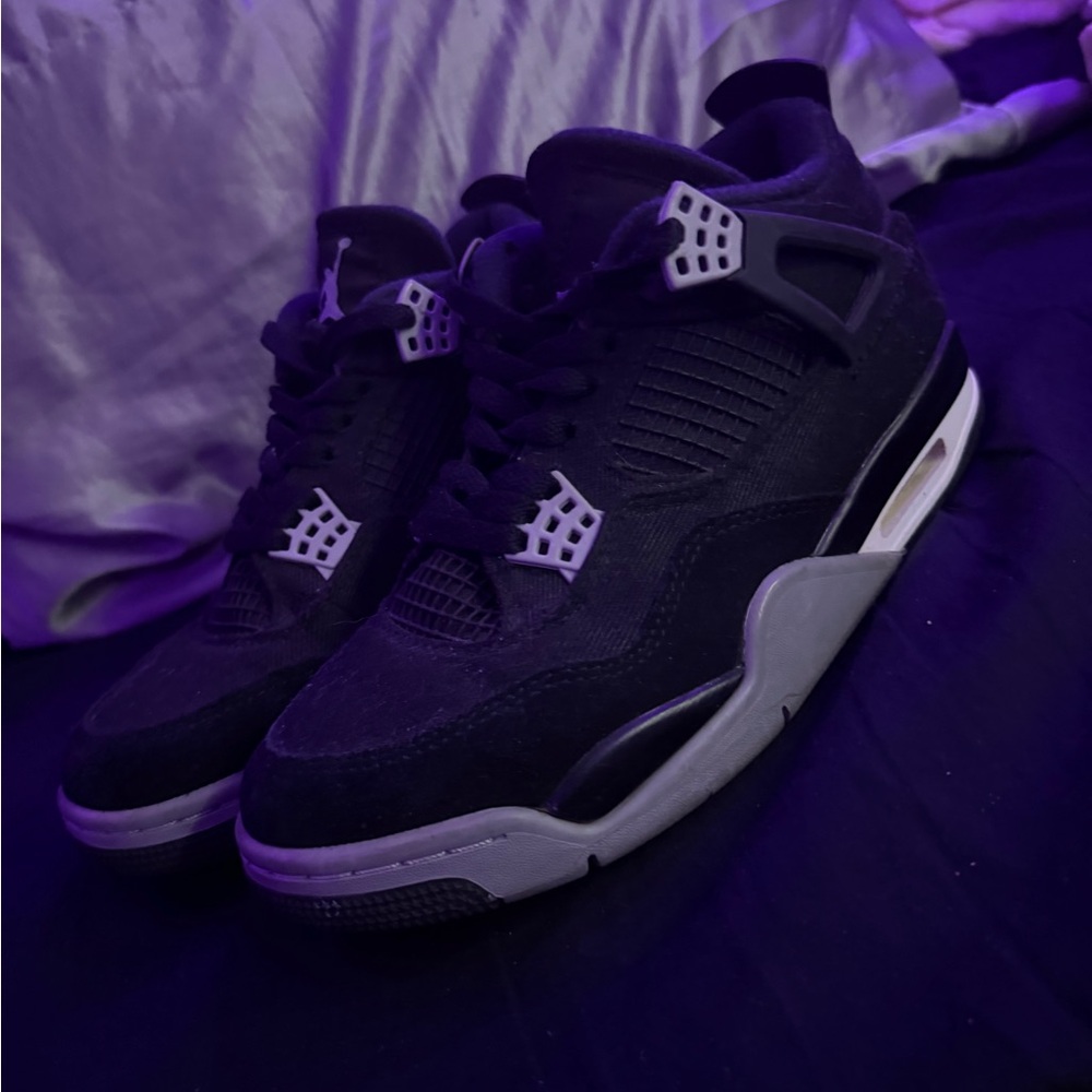 Jordans Black and Gray Sneakers